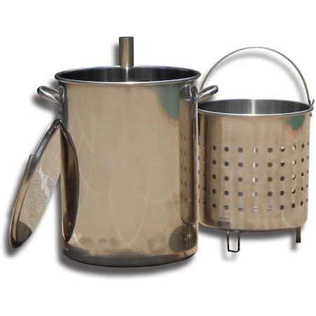 King Kooker Pot, 30qt., Stainless Steel KK30SRP